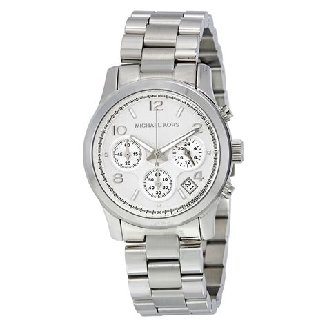 michael kors women's silver watch|michael kors watch silver price.